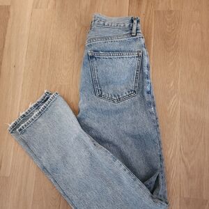 Agolde Lana 24 Light Blue Straight Leg Jeans